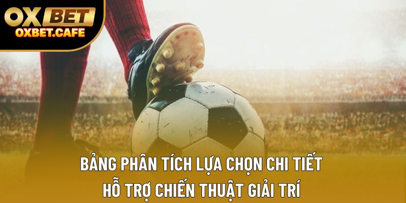 Bảng phân tích lựa chọn chi tiết, hỗ trợ chiến thuật giải trí Bảng phân tích lựa chọn chi tiết, hỗ trợ chiến thuật giải trí