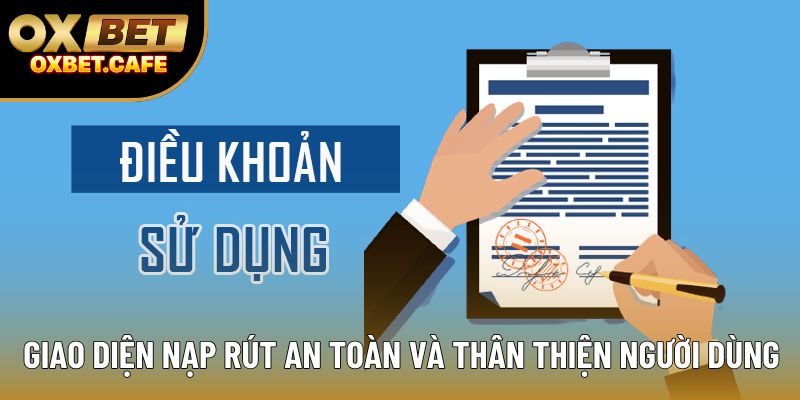 Giao diện nạp rút an toàn và thân thiện người dùng Giao diện nạp rút an toàn và thân thiện người dùng